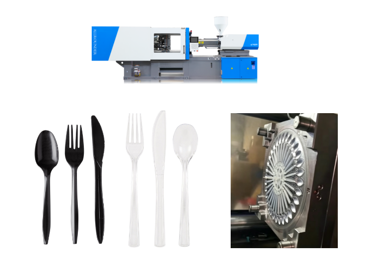 Plastic Cutlery Injection Molding Machine