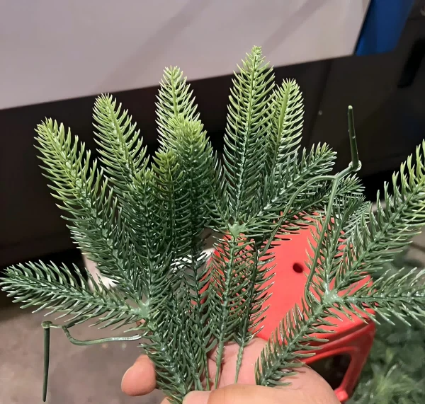 Artificial plants in modern living room decor