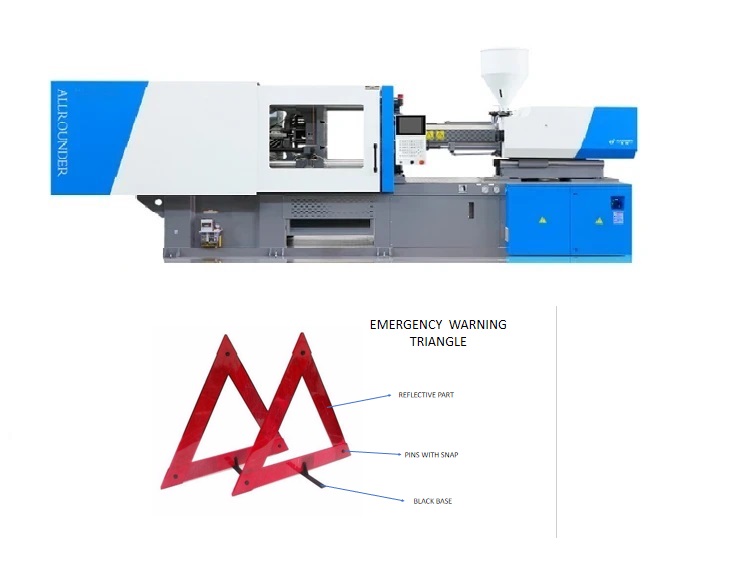 Emergency warning triangle Injection Molding Machine